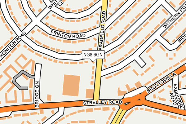 NG8 6GN map - OS OpenMap – Local (Ordnance Survey)