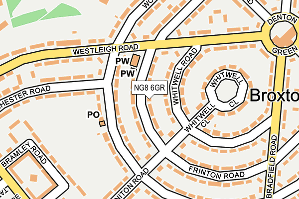NG8 6GR map - OS OpenMap – Local (Ordnance Survey)