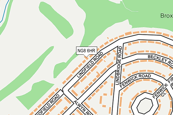 NG8 6HR map - OS OpenMap – Local (Ordnance Survey)