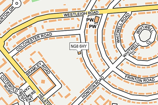 NG8 6HY map - OS OpenMap – Local (Ordnance Survey)