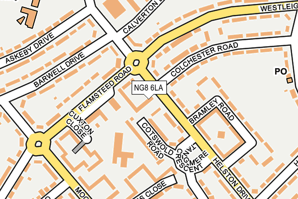 NG8 6LA map - OS OpenMap – Local (Ordnance Survey)