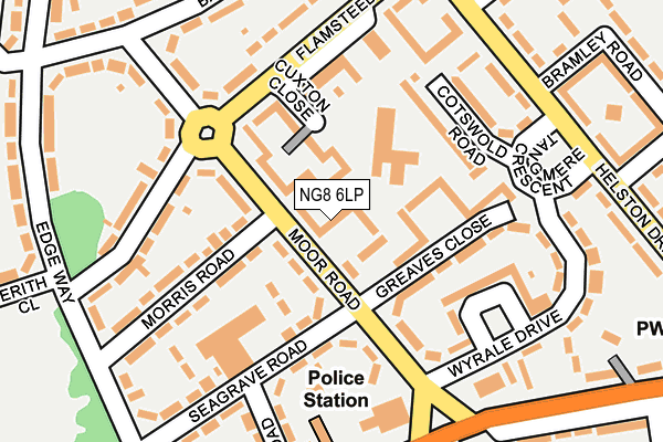 NG8 6LP map - OS OpenMap – Local (Ordnance Survey)