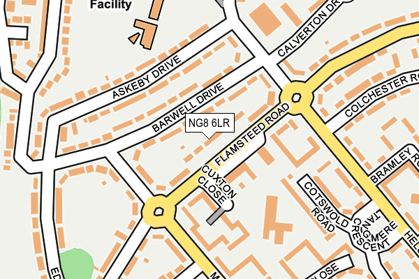 NG8 6LR map - OS OpenMap – Local (Ordnance Survey)