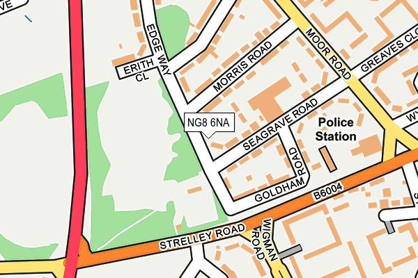 NG8 6NA map - OS OpenMap – Local (Ordnance Survey)