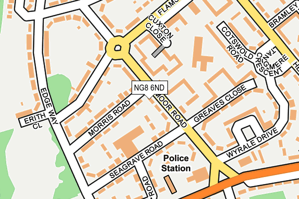 NG8 6ND map - OS OpenMap – Local (Ordnance Survey)