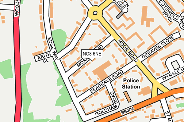 NG8 6NE map - OS OpenMap – Local (Ordnance Survey)