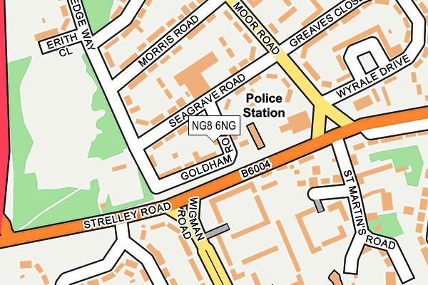 NG8 6NG map - OS OpenMap – Local (Ordnance Survey)