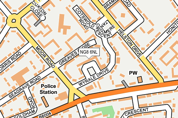 NG8 6NL map - OS OpenMap – Local (Ordnance Survey)