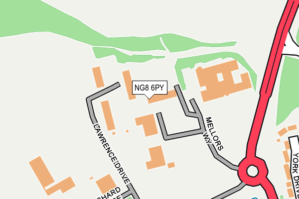 NG8 6PY map - OS OpenMap – Local (Ordnance Survey)