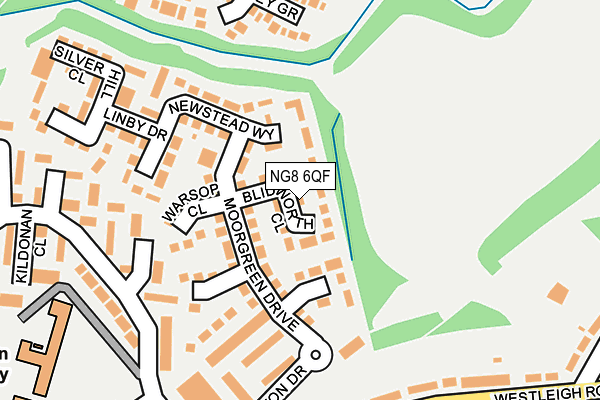 NG8 6QF map - OS OpenMap – Local (Ordnance Survey)