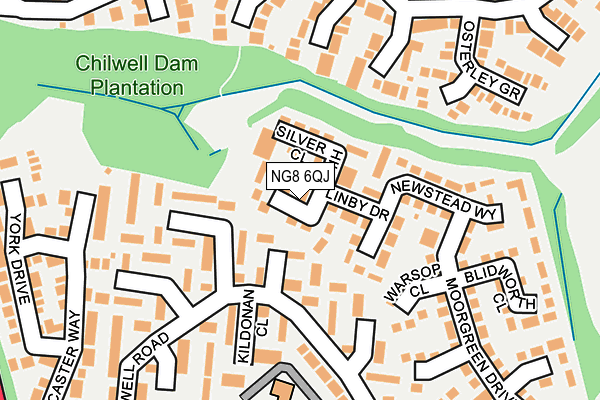NG8 6QJ map - OS OpenMap – Local (Ordnance Survey)