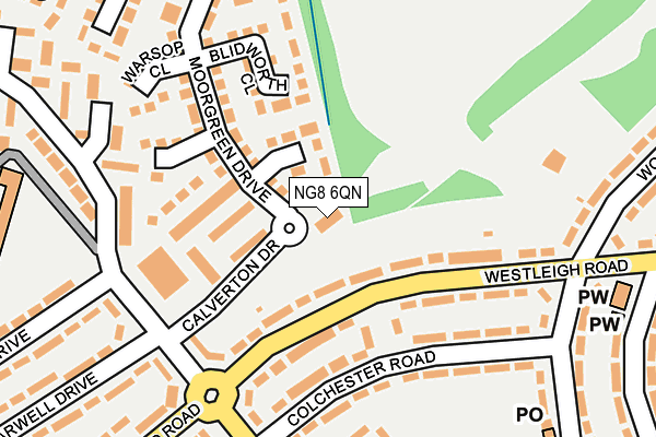 NG8 6QN map - OS OpenMap – Local (Ordnance Survey)