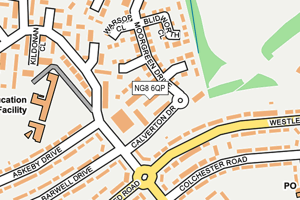 NG8 6QP map - OS OpenMap – Local (Ordnance Survey)