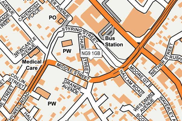 NG9 1GB map - OS OpenMap – Local (Ordnance Survey)