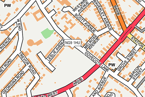 NG9 1HU map - OS OpenMap – Local (Ordnance Survey)