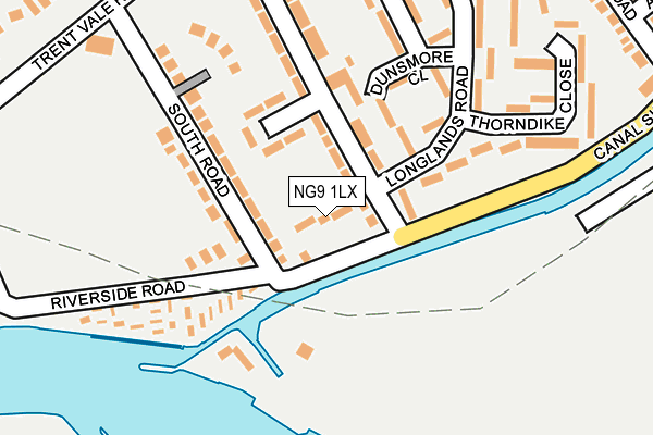 NG9 1LX map - OS OpenMap – Local (Ordnance Survey)