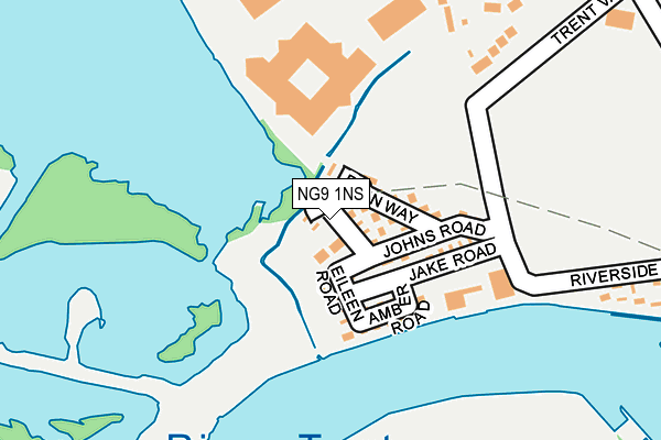 NG9 1NS map - OS OpenMap – Local (Ordnance Survey)