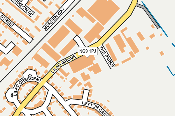 NG9 1PJ map - OS OpenMap – Local (Ordnance Survey)