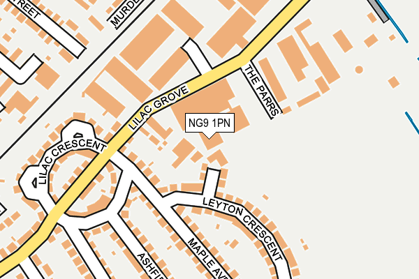 NG9 1PN map - OS OpenMap – Local (Ordnance Survey)