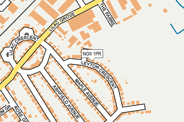 NG9 1PR map - OS OpenMap – Local (Ordnance Survey)