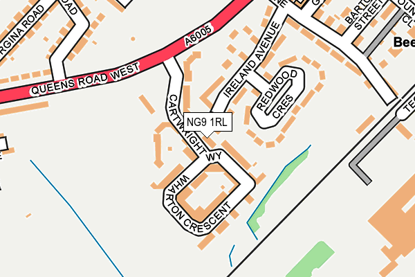 NG9 1RL map - OS OpenMap – Local (Ordnance Survey)