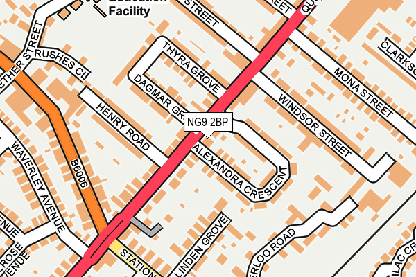 NG9 2BP map - OS OpenMap – Local (Ordnance Survey)