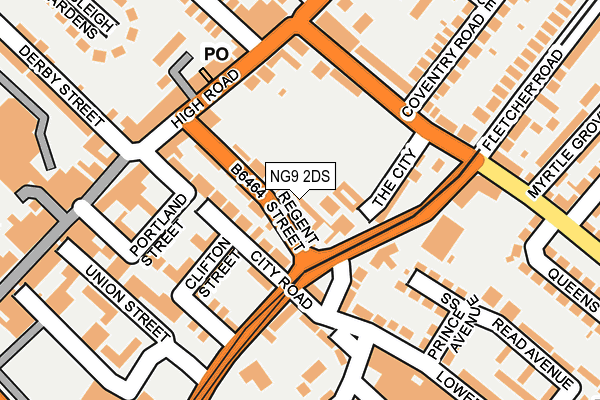 NG9 2DS map - OS OpenMap – Local (Ordnance Survey)