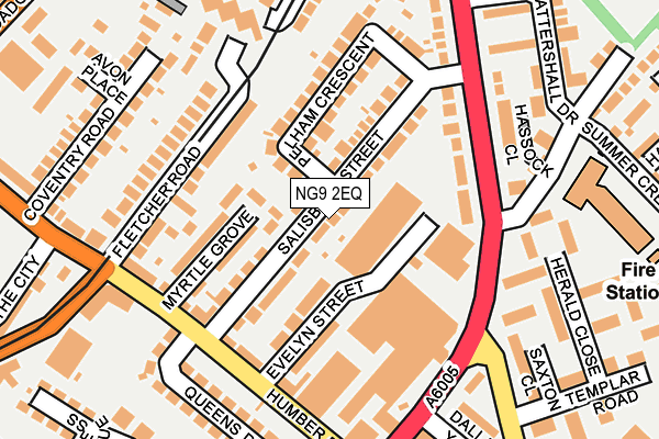 NG9 2EQ map - OS OpenMap – Local (Ordnance Survey)