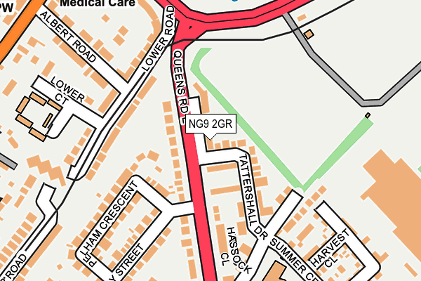 NG9 2GR map - OS OpenMap – Local (Ordnance Survey)