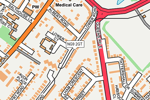 NG9 2GT map - OS OpenMap – Local (Ordnance Survey)