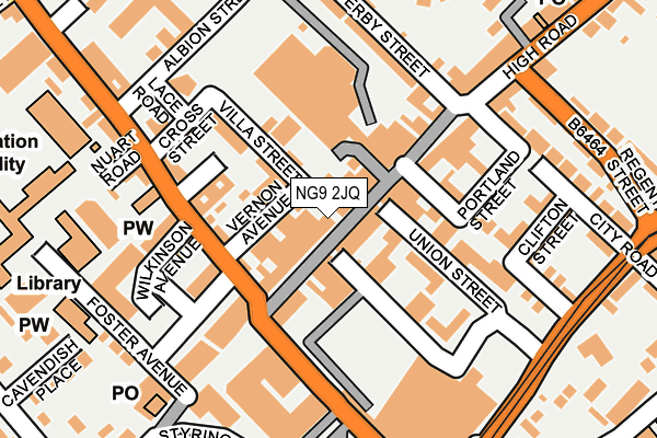 NG9 2JQ map - OS OpenMap – Local (Ordnance Survey)