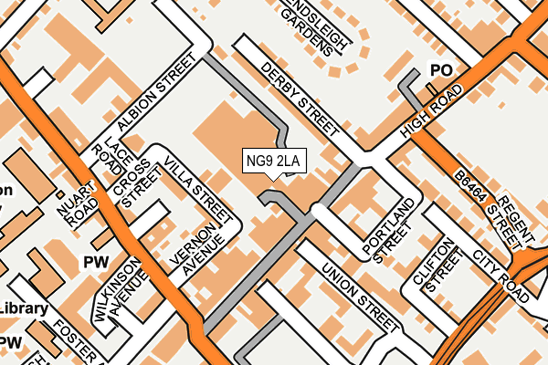 NG9 2LA map - OS OpenMap – Local (Ordnance Survey)