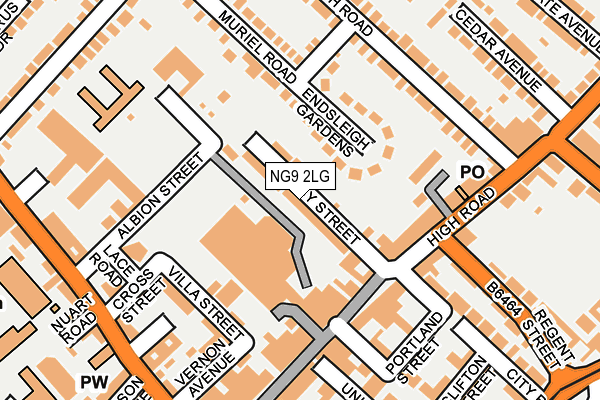 NG9 2LG map - OS OpenMap – Local (Ordnance Survey)