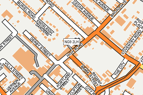 Map of MONICA CUEVA MOYA LIMITED at local scale