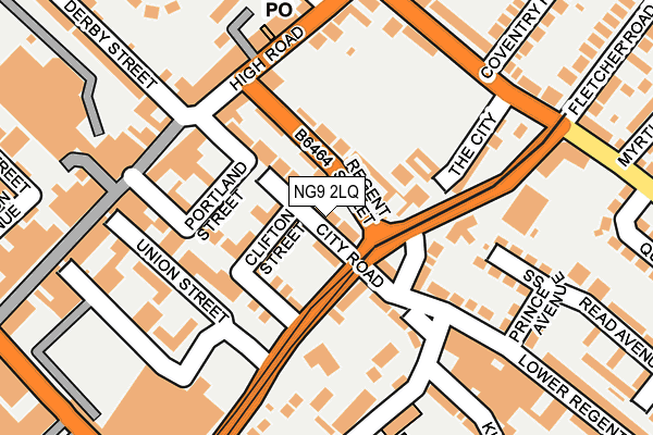 NG9 2LQ map - OS OpenMap – Local (Ordnance Survey)