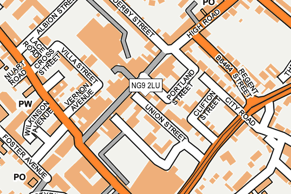 NG9 2LU map - OS OpenMap – Local (Ordnance Survey)