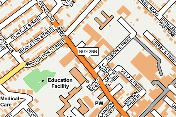 NG9 2NN map - OS OpenMap – Local (Ordnance Survey)