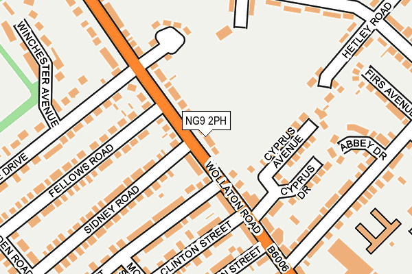 NG9 2PH map - OS OpenMap – Local (Ordnance Survey)