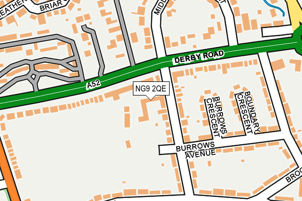 NG9 2QE map - OS OpenMap – Local (Ordnance Survey)