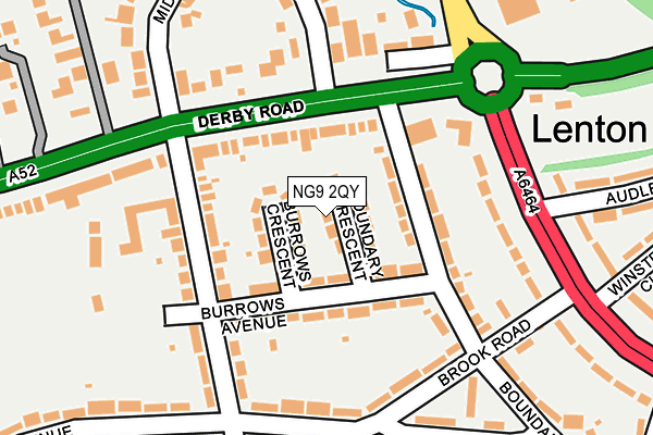 NG9 2QY map - OS OpenMap – Local (Ordnance Survey)