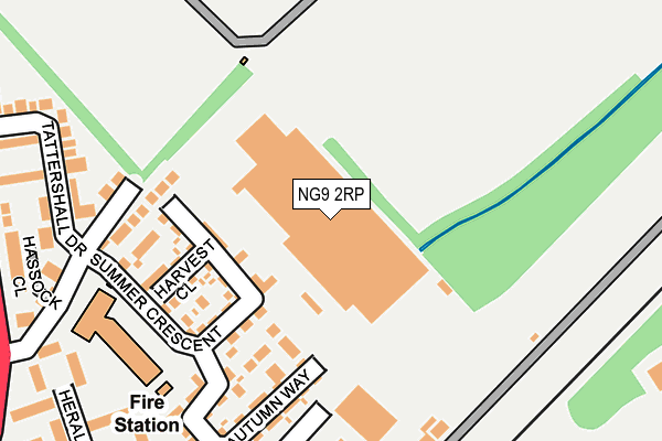 NG9 2RP map - OS OpenMap – Local (Ordnance Survey)