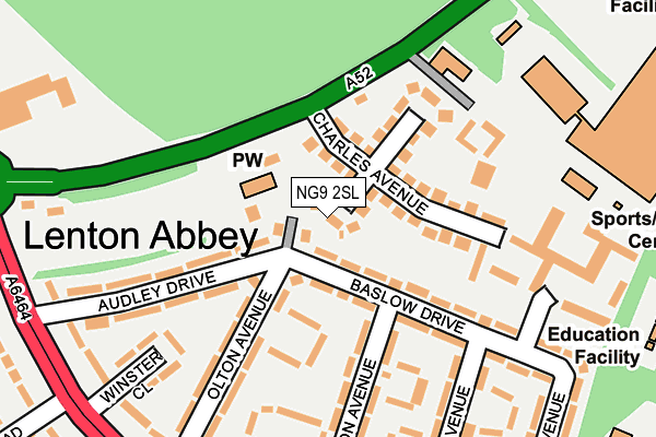 NG9 2SL map - OS OpenMap – Local (Ordnance Survey)