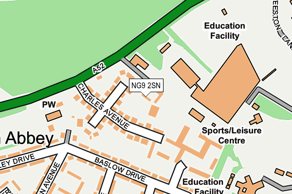 NG9 2SN map - OS OpenMap – Local (Ordnance Survey)