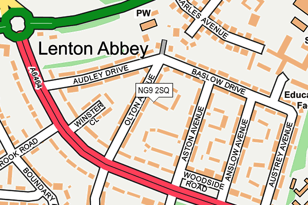 NG9 2SQ map - OS OpenMap – Local (Ordnance Survey)