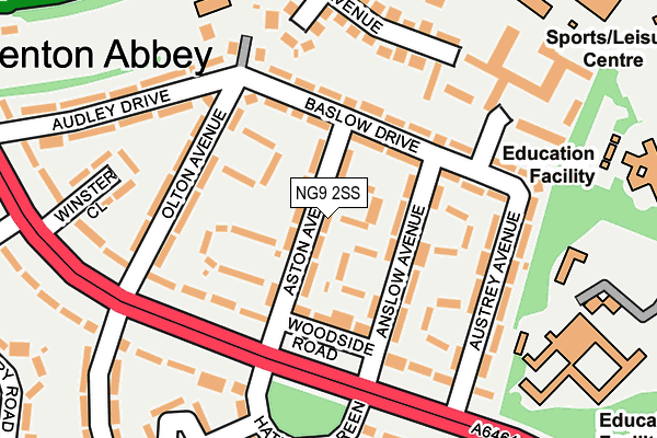 NG9 2SS map - OS OpenMap – Local (Ordnance Survey)