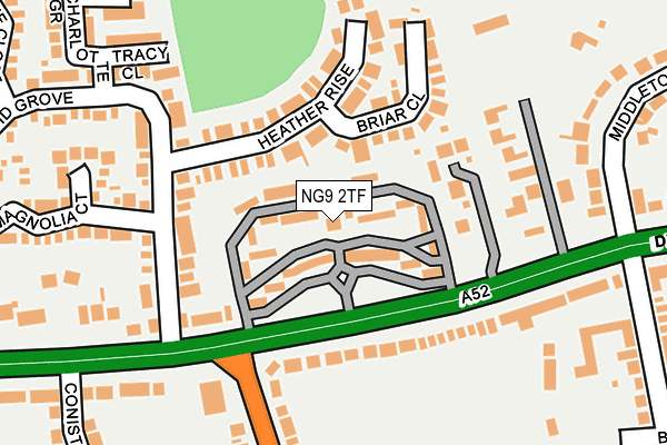 NG9 2TF map - OS OpenMap – Local (Ordnance Survey)