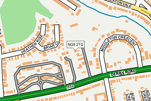 NG9 2TG map - OS OpenMap – Local (Ordnance Survey)