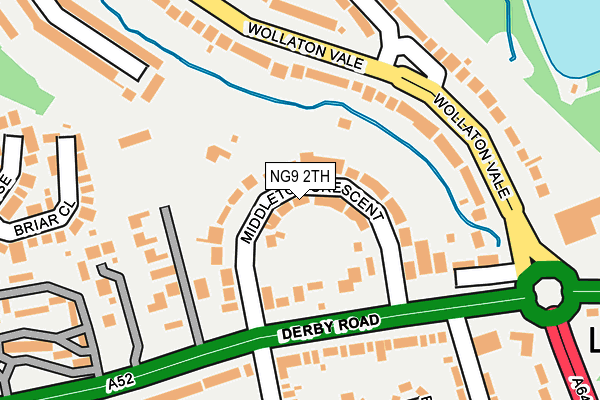 NG9 2TH map - OS OpenMap – Local (Ordnance Survey)