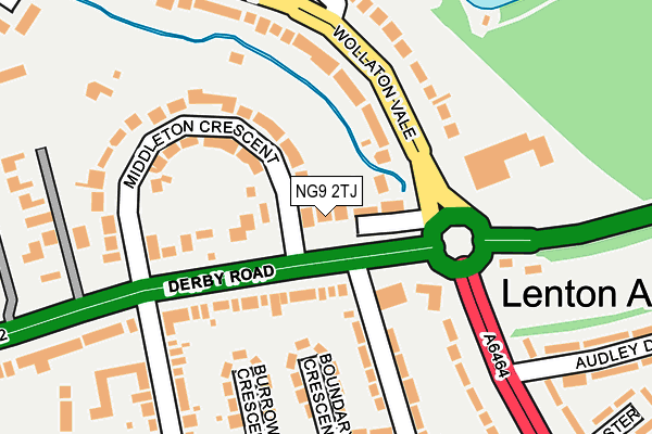 NG9 2TJ map - OS OpenMap – Local (Ordnance Survey)