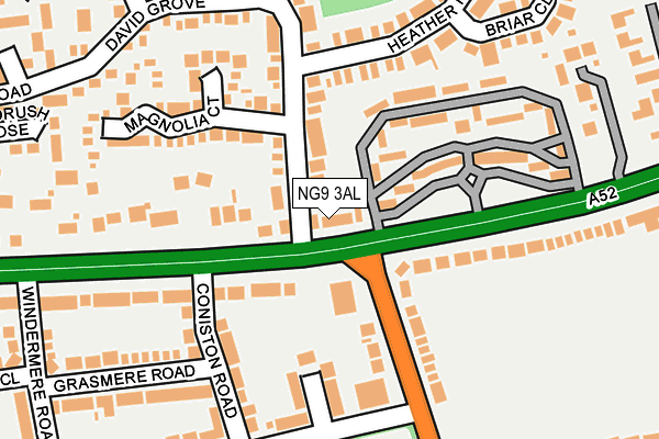 NG9 3AL map - OS OpenMap – Local (Ordnance Survey)